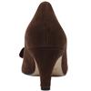 GABOR 301402 BOW COURT SHOE - BROWN SUEDE